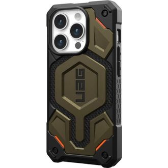 Чехол UAG для Apple iPhone 15 Pro Max Monarch Pro Magsafe, Kevlar Elemental Green (11422211397B) - фото 5