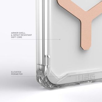 Чехол UAG для Apple Iphone 15 Pro Plyo Magsafe, Ice/Rose Gold (114286114348) - фото 3 Чехол UAG для Apple Iphone 15 Pro Plyo Magsafe, Ice/Rose Gold (114286114348) - фото 3