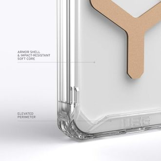 Чохол UAG для Apple Iphone 15 Pro Plyo Magsafe, Ice/Gold (114286114381) - фото 3 Чохол UAG для Apple Iphone 15 Pro Plyo Magsafe, Ice/Gold (114286114381) - фото 3