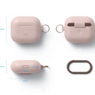 Чехол Elago Hang Silicone Case Sand Pink for Airpods 3rd Gen (EAP3HG-HANG-SPK) - фото 3 Чехол Elago Hang Silicone Case Sand Pink for Airpods 3rd Gen (EAP3HG-HANG-SPK) - фото 3