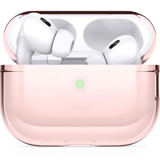 Чохол Elago Clear Case with Nylon Lanyard Lovely Pink for Airpods Pro 2nd Gen (EAPP2CL-BA+ROSTR-LPK) - фото 2