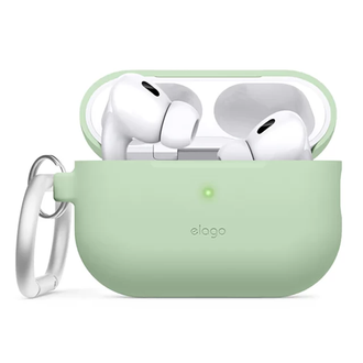 Чохол Elago Silicone Hang Case Pastel Green for Airpods Pro 2nd Gen (EAPP2SC-HANG-PGR) - фото 1 Чохол Elago Silicone Hang Case Pastel Green for Airpods Pro 2nd Gen (EAPP2SC-HANG-PGR) - фото 1