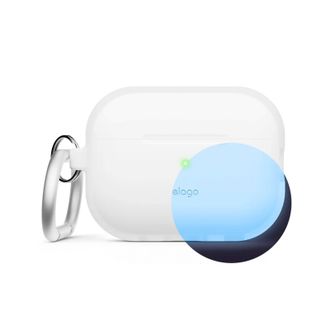 Чохол Elago Silicone Hang Case Nightglow Blue for Airpods Pro 2nd Gen (EAPP2SC-ORHA-LUBL) - фото 2 Чохол Elago Silicone Hang Case Nightglow Blue for Airpods Pro 2nd Gen (EAPP2SC-ORHA-LUBL) - фото 2