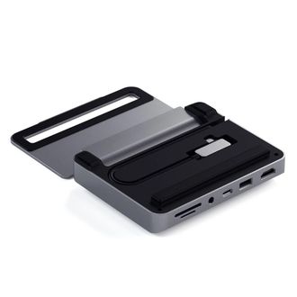  Мультипортовий адаптер Satechi Aluminum Stand Hub Space Gray for iPad Pro (ST-TCSHIPM) - фото 2