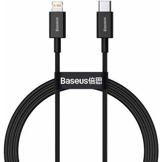 Кабель Baseus Superior Series Fast Charging Type-C to Lightning PD 20W 1m Black (CATLYS-A01) - фото 1