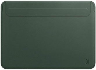 Папка конверт Wiwu Skin Pro 2 Leather для MacBook Air 13,3'' Green - фото 1