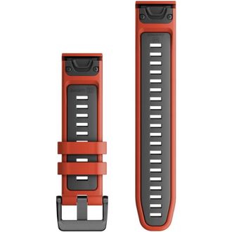 Ремешок Garmin QuickFit 22 Watch Bands Flame Red/Graphite Silicone (010-13280-04) - фото 2
