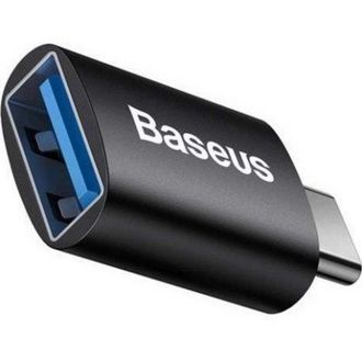 Переходник Baseus Ingenuity Series Mini OTG Adaptor Type-C to USB-A 3.1 Black (ZJJQ000001) - фото 1 Переходник Baseus Ingenuity Series Mini OTG Adaptor Type-C to USB-A 3.1 Black (ZJJQ000001) - фото 1