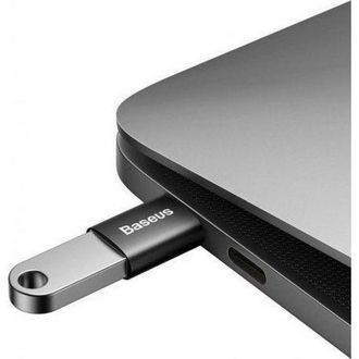 Переходник Baseus Ingenuity Series Mini OTG Adaptor Type-C to USB-A 3.1 Black (ZJJQ000001) - фото 4 Переходник Baseus Ingenuity Series Mini OTG Adaptor Type-C to USB-A 3.1 Black (ZJJQ000001) - фото 4