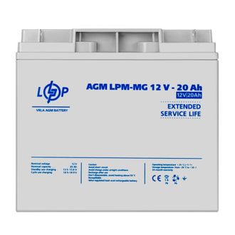 Акумулятор мультигелевий LogicPower AGM LPM-MG 12 - 20 AH (6556) - фото 1