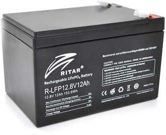 Акумуляторна батарея Ritar LiFePO4 12.8V 18Ah 230.4WH (R-LFP 12.8V 18Ah) - фото 1 Акумуляторна батарея Ritar LiFePO4 12.8V 18Ah 230.4WH (R-LFP 12.8V 18Ah) - фото 1