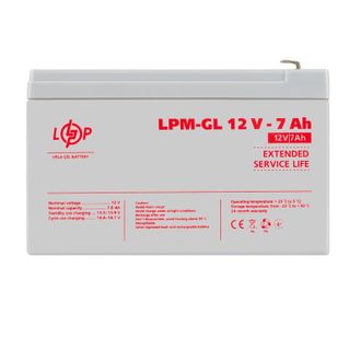 Акумулятор гелевий LogicPower LPM-GL 12 - 7 AH (6560) - фото 1