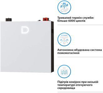 Акумуляторна батарея Dyness DL5.0C Pro (5,12 кВт*год / 51,2 В) - фото 5 Акумуляторна батарея Dyness DL5.0C Pro (5,12 кВт*год / 51,2 В) - фото 5