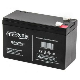 Акумулятор EnerGenie BAT-12V8AH (12V/8Ah) - фото 1 Акумулятор EnerGenie BAT-12V8AH (12V/8Ah) - фото 1
