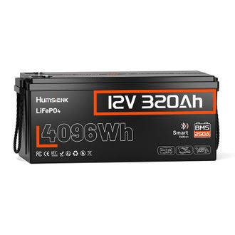 Акумулятор Humsienk 320Ah LiFePO4 12V 4096WH Bluetooth (HS12V320AH250BT) Europe - фото 1
