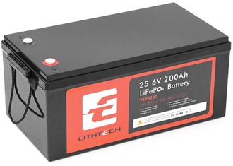 Акумуляторна батарея LITHTECH TE24200B + Bluetooth LiFePO4 25,6V 200Ah, 5.12kWh, BMS200A@4S, 6000 cycles - фото 1 Акумуляторна батарея LITHTECH TE24200B + Bluetooth LiFePO4 25,6V 200Ah, 5.12kWh, BMS200A@4S, 6000 cycles - фото 1