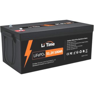 Аккумулятор LiTime LiFePO4 51,2V 100Ah BMS (L51.2V100-BASIC-16-A250) - фото 1
