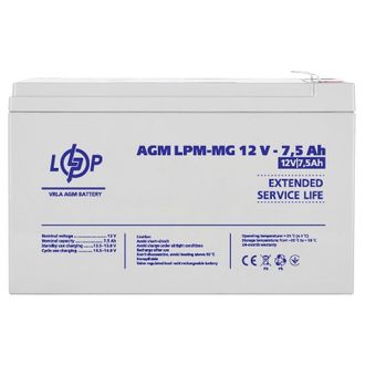 Акумулятор мультигелевий LogicPower AGM LPM-MG 12 - 7,5 AH (6554) - фото 1 Акумулятор мультигелевий LogicPower AGM LPM-MG 12 - 7,5 AH (6554) - фото 1