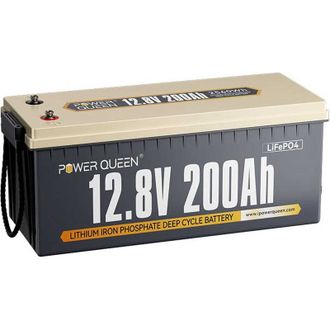 Акумуляторна батарея LiFePO4 Power Queen 12.8 V 200Ah, 2840Wh, BMS 150A, 522*240*218 мм - фото 2