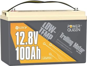 Акумулятор LiFePO4 Power Queen 12.8V 100Ah Low-Temp, 1280Wh, BMS 100A, 329*172*214mm (PowerQueen-128V100Ah-LT) - фото 3
