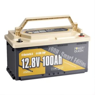 Акумуляторна батарея з Bluetooth 12.8В 100А*год LiFePO4 Power Queen H190 P12V100-100-RV190-BT-4-AC150 - фото 2