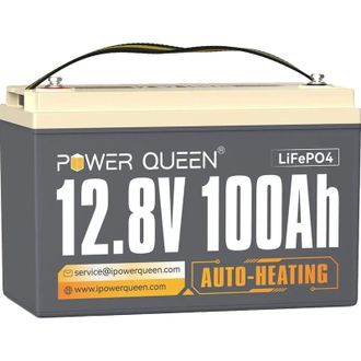 Акумуляторна батарея LiFePO4 Power Queen 12.8V 100Ah H190, 1280Wh, BMS 100A, 329*172*214 мм - фото 2