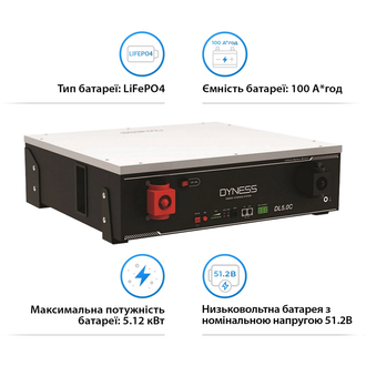 Аккумуляторный модуль Dyness DL5.0C 51.2v 100ah, 5.12kwh LiFePo4 - фото 2 Аккумуляторный модуль Dyness DL5.0C 51.2v 100ah, 5.12kwh LiFePo4 - фото 2