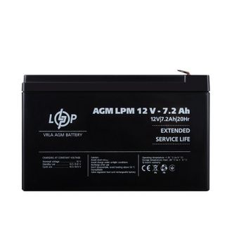 Акумулятор LogicPower AGM LPM 12 - 7.2 AH (3863) - фото 1 Акумулятор LogicPower AGM LPM 12 - 7.2 AH (3863) - фото 1