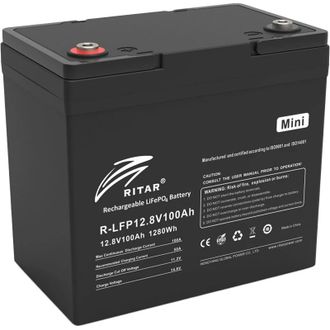 Аккумулятор LiFePO4 Ritar R-LFP12.8V100AH MINI - фото 1