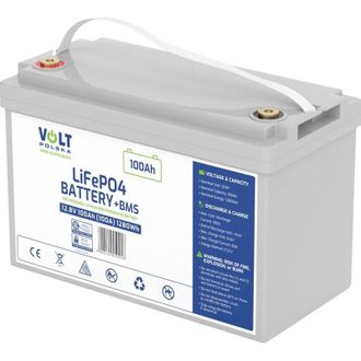 Аккумулятор Volt Polska LiFePO4 12.8V 100 AH (100A)+BMS (6AKLI10012) - фото 1