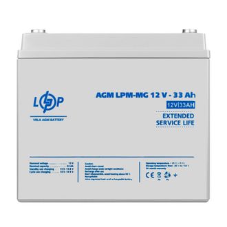 Акумулятор для ДБЖ LogicPower LPM-MG 12 - 33 AH (6558) - фото 1 Акумулятор для ДБЖ LogicPower LPM-MG 12 - 33 AH (6558) - фото 1