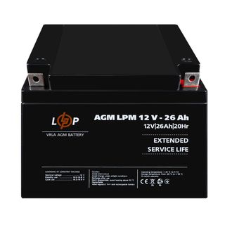 Акумулятор LogicPower AGM LPM 12V - 26 Ah (42191) - фото 2 Акумулятор LogicPower AGM LPM 12V - 26 Ah (42191) - фото 2