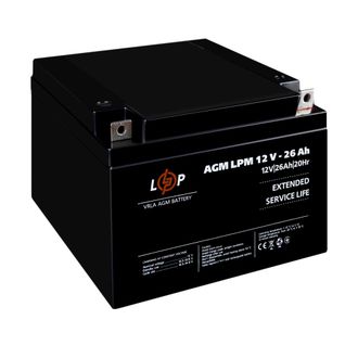 Акумулятор LogicPower AGM LPM 12V - 26 Ah (42191) - фото 3 Акумулятор LogicPower AGM LPM 12V - 26 Ah (42191) - фото 3