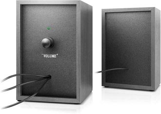 Компьютерные колонки REAL-EL S-215 2.0 Black (EL121200002) - фото 2 Компьютерные колонки REAL-EL S-215 2.0 Black (EL121200002) - фото 2