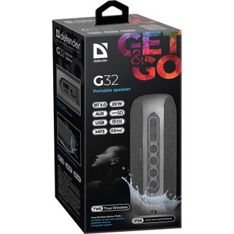 Портативна колонка Defender G32 Black/Grey (65232) - фото 4 Портативна колонка Defender G32 Black/Grey (65232) - фото 4