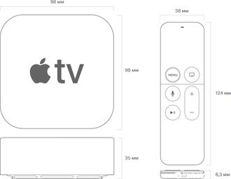 Мережевий медіаплеєр Apple TV 4K 64GB (MP7P2) - фото 4