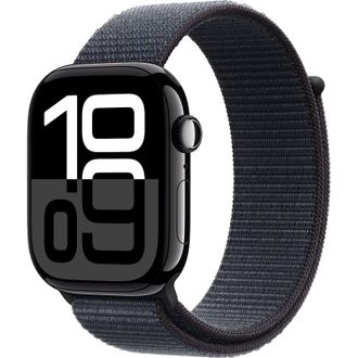Б/У Apple Watch Series 10 GPS 46mm Jet Black Aluminum Case w. Ink Sport Loop (MWWR3) - фото 1