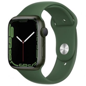 Б/У Apple Watch Series 7 GPS 45mm Green Aluminum Case With Green Sport Band (MKN73) - фото 1