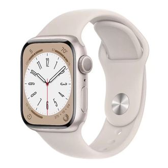 Вживаний Смарт-годинник Apple Watch Series 8 GPS 45mm Starlight Aluminum Case with Starlight Sport Band (MNP23, MNUQ3) - фото 1