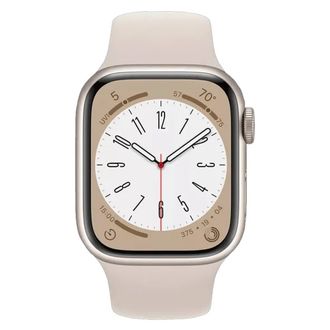 Вживаний Смарт-годинник Apple Watch Series 8 GPS 45mm Starlight Aluminum Case with Starlight Sport Band (MNP23, MNUQ3) - фото 2