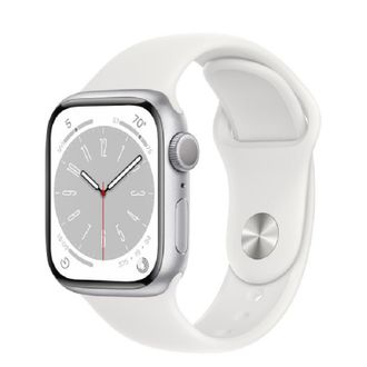 Смарт-годинник Apple Watch Series 8 GPS 41mm Silver Aluminum Case with White S. Band - S/M (MP6L3) - фото 1