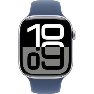 Вживаний Apple Watch Series 10 GPS 46mm Silver Alu. Case w. Denim Sport Band - M/L (MWWM3) - фото 2