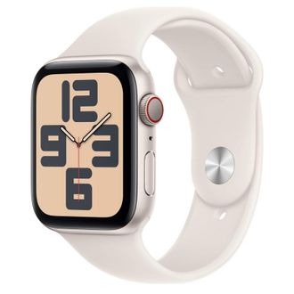 Apple Watch SE 2 2024 GPS 44mm Starlight Aluminum Case with Starlight Sport Band - M/L (MXEV3) - фото 1 Apple Watch SE 2 2024 GPS 44mm Starlight Aluminum Case with Starlight Sport Band - M/L (MXEV3) - фото 1
