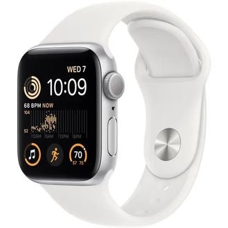 Смарт-годинник Apple Watch SE 2 GPS + Cellular 40mm Silver Aluminum Case with White Sport Band (MNPP3) - фото 1 Смарт-годинник Apple Watch SE 2 GPS + Cellular 40mm Silver Aluminum Case with White Sport Band (MNPP3) - фото 1