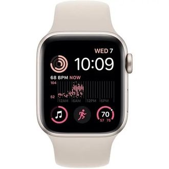 Смарт-часы Apple Watch SE 2 GPS + Cellular 40mm Starlight Aluminum Case with Starlight Sport Band (MNPH3) - фото 2 Смарт-часы Apple Watch SE 2 GPS + Cellular 40mm Starlight Aluminum Case with Starlight Sport Band (MNPH3) - фото 2