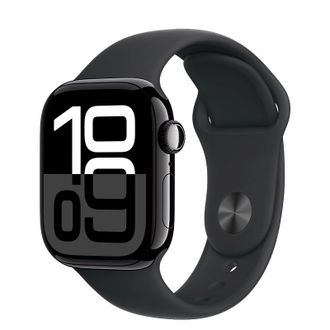 Вживаний Apple Watch Series 10 GPS 42mm Jet Black Alu. Case w. Black Sport Band - S/M (MWWE3) - фото 1