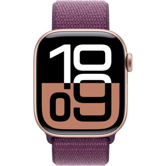 Смарт-годинник Apple Watch Series 10 GPS 42mm Rose Gold Aluminum Case w. Plum Sport Loop (MWWK3) - фото 2
