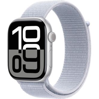 Смарт-годинник Apple Watch Series 10 GPS 46mm Silver Aluminum Case w. Blue Cloud Sport Loop (MWWN3) - фото 1