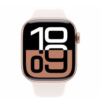 Смарт-годинник Apple Watch Series 10 GPS + Cellular 42mm Rose Gold Alu. Case w. Light Blush Sport Band - M/L (MWXA3) - фото 2