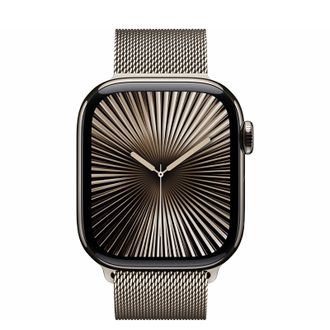 Смарт-часы Apple Watch Series 10 GPS + Cellular 42mm Natural Titanium Case w. Natural Milanese Loop (MWXF3) - фото 2